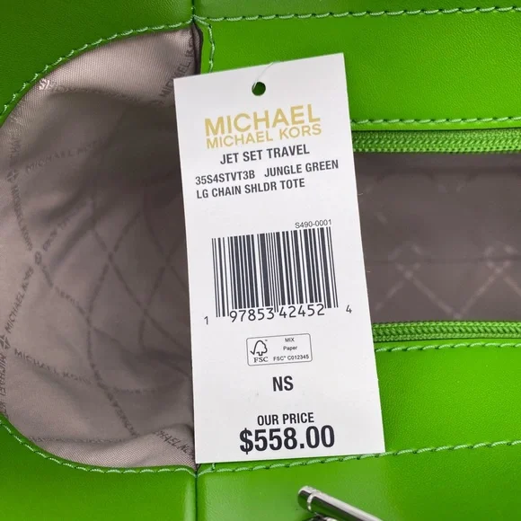 Michael Kors Jet Set Large Signature Logo Shoulder Bag - Picture 12 of 14